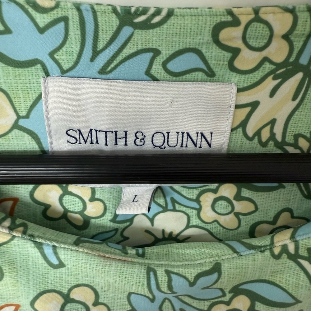Smith & Quinn The Celine Basil Daisy Dress Size Large - Picture 6 of 8
